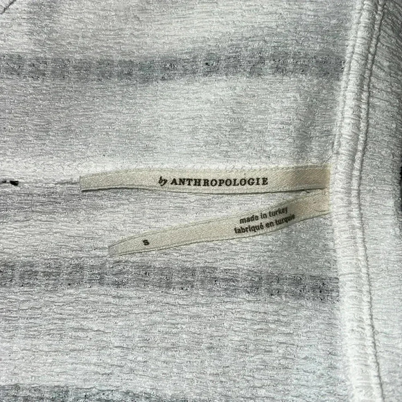 Anthropologie Women’s Willa Textured Gauze Striped Long Sleeve Top Size Small - Picture 8 of 14